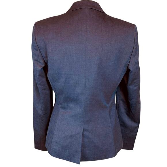 Hugo Boss Jaellesa Classic Wool Blend Lined Blazer Blue Women's Size 4 - Picture 5 of 8